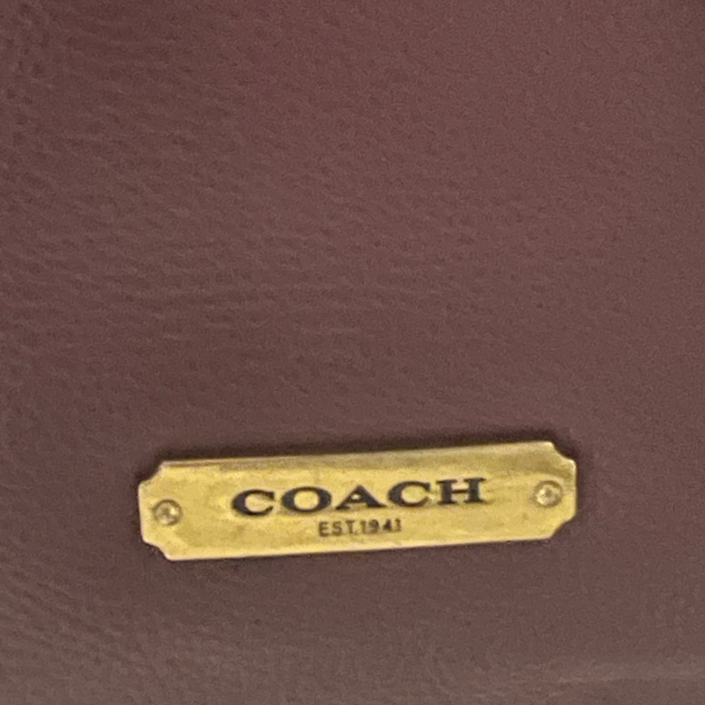 Coach Avery Burgundy Leather Bucket Bag - Picture 5 of 9